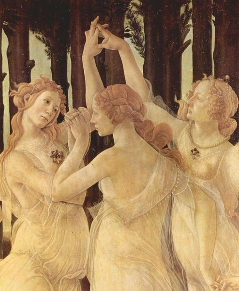 Spring Primavera detail 1 Botticelli A4 Photo Print