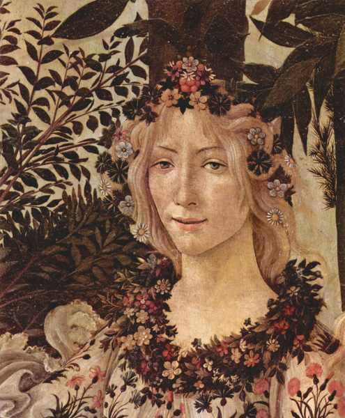 Spring Primavera detail 2 Botticelli A4 Photo Print