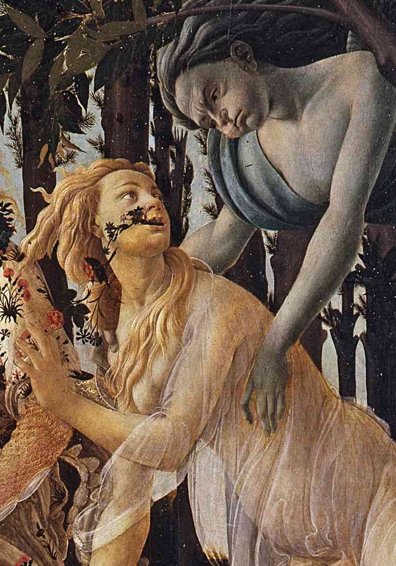 Spring Primavera detail 4 Botticelli use A4 Photo Print