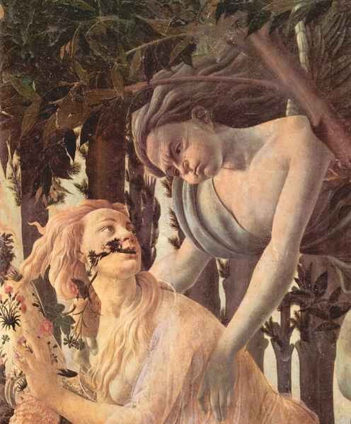 Spring Primavera detail 4 by Botticelli A4 Photo Print