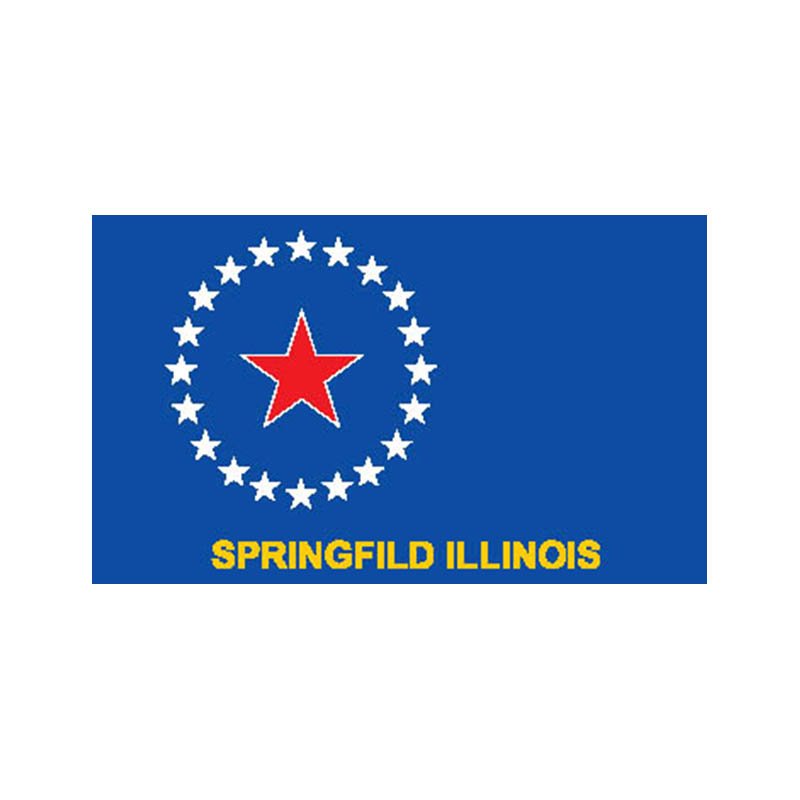 Springfield City Flag N6353 A4 Photo Print