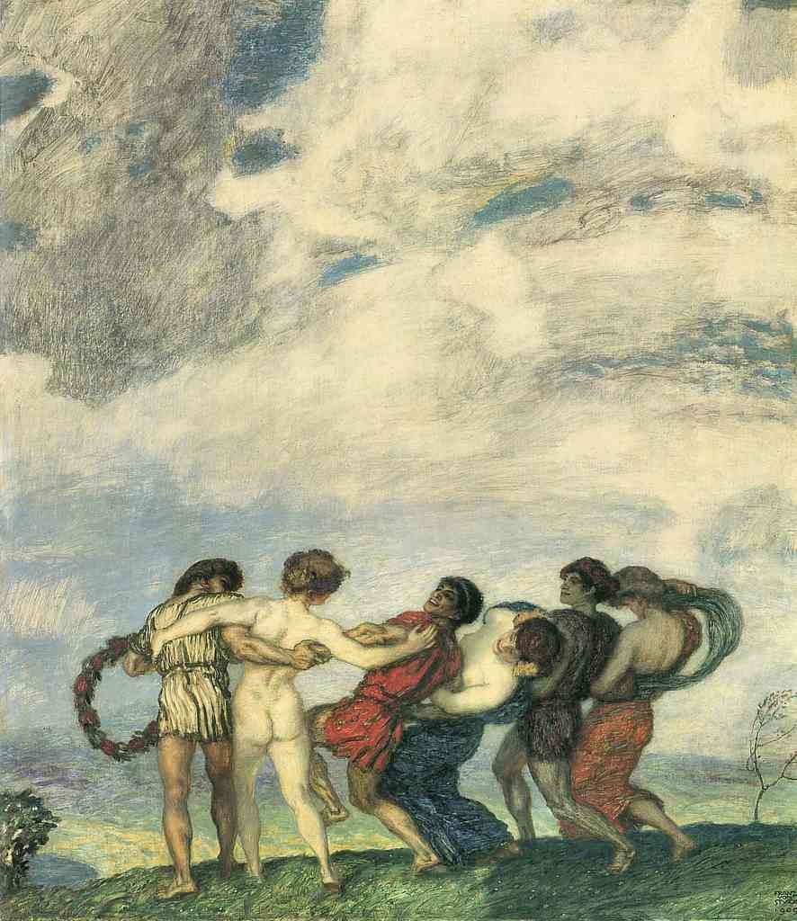 Springtime Franz Von Stuck Symbolism A4 Photo Print