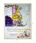 Springtime Paris Perfume Vintage Retro Advert Poster A4 Photo Print