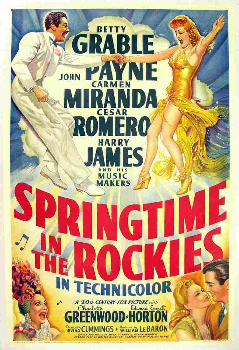 Springtime in the Rockies 1942 01  film star poster A4 Photo Print