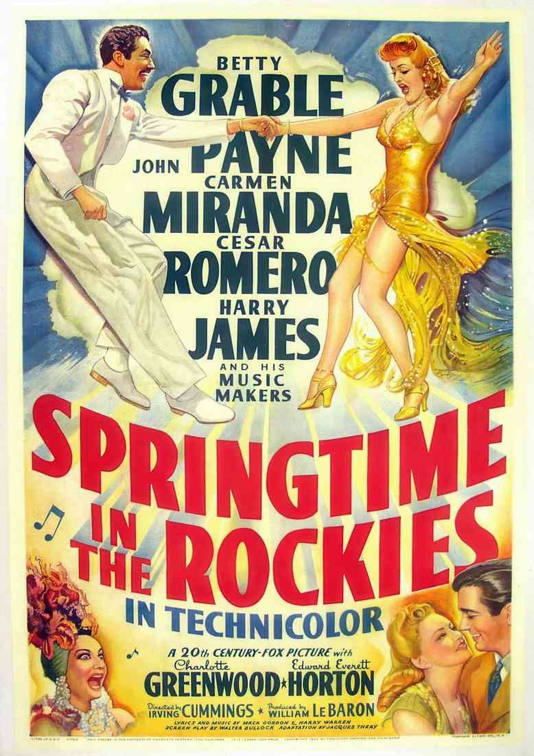 Springtime in the Rockies 1942 01 Film A4 Photo Print