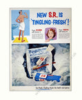Sr Beach Scene Vintage Retro Advert Poster A4 Photo Print