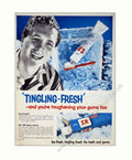 Sr Toothpaste Ice Vintage Retro Advert Poster A4 Photo Print