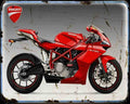 Ss A4 Photo Print Motorbike Vintage Aged