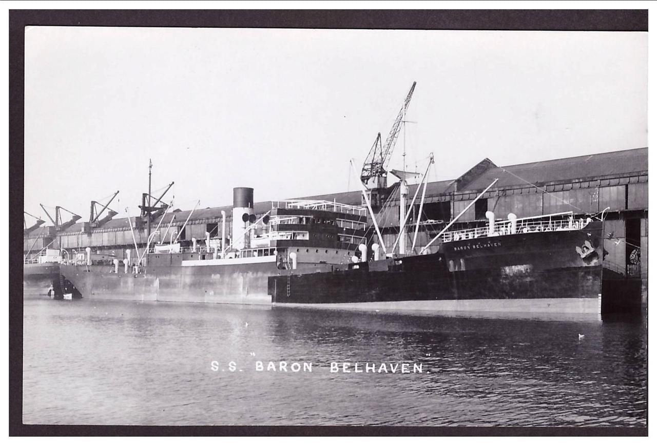 Ss Aron Belhaven 1925 Baron Line Steam ship A4 Photo Print