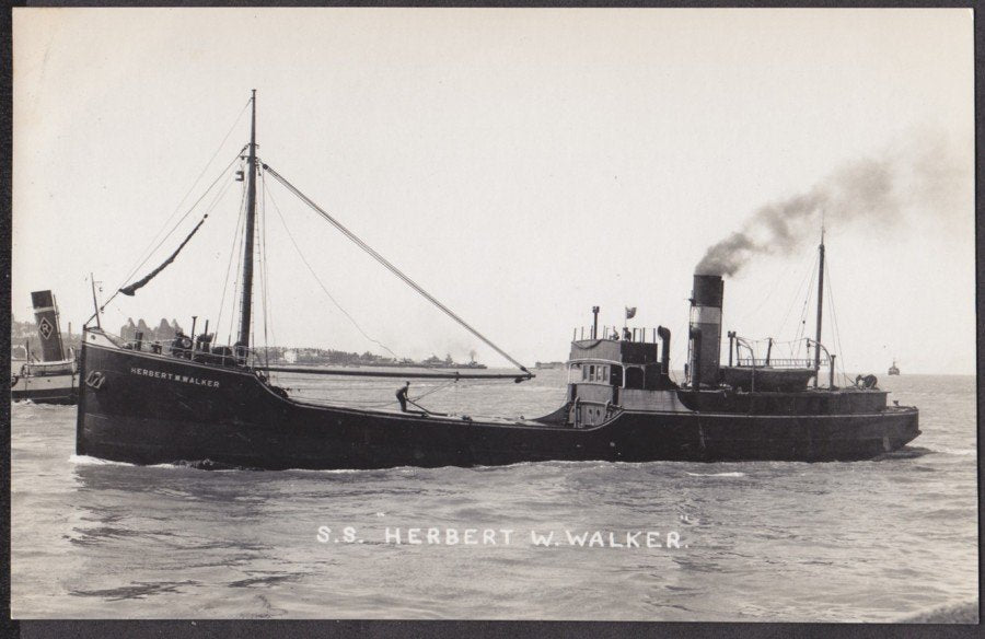 Ss Herbert W Walker Cargo Ship Vintage A4 Photo Print