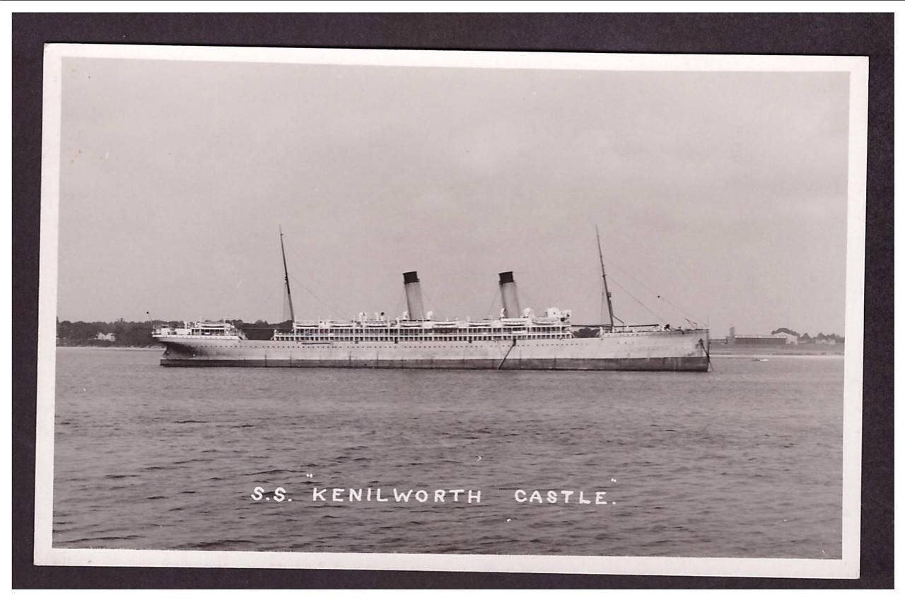 Ss Kenilworth Castle Steam ship A4 Photo Print