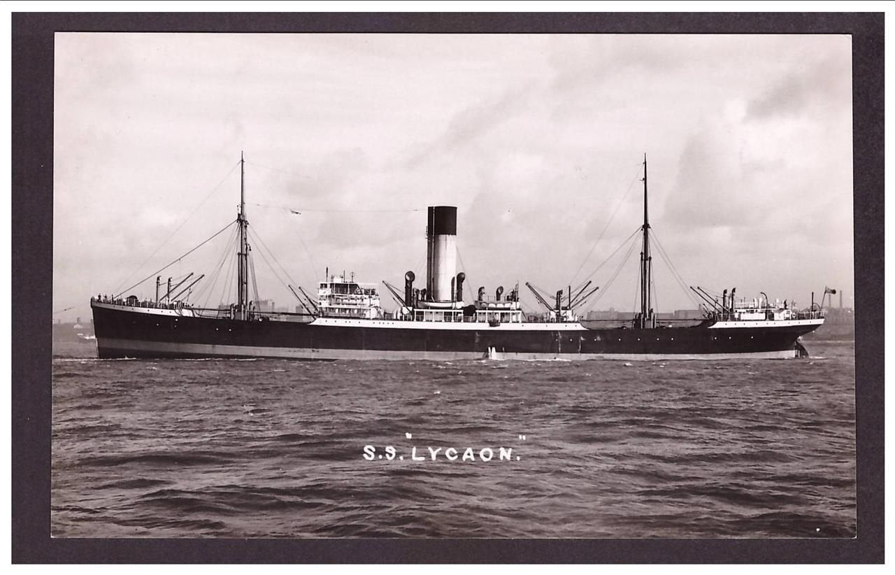Ss Lycaon Blue Funnel Line Steam ship A4 Photo Print