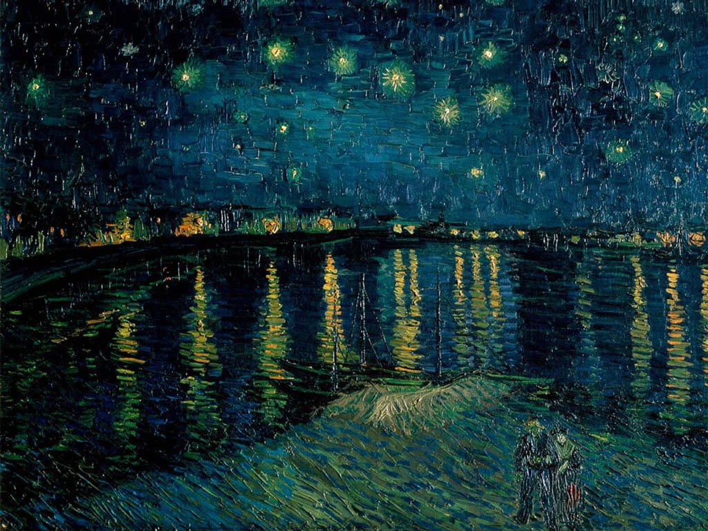 St Arti001 La Nuit Etoilee By Van Gogh Art A4 Photo Print