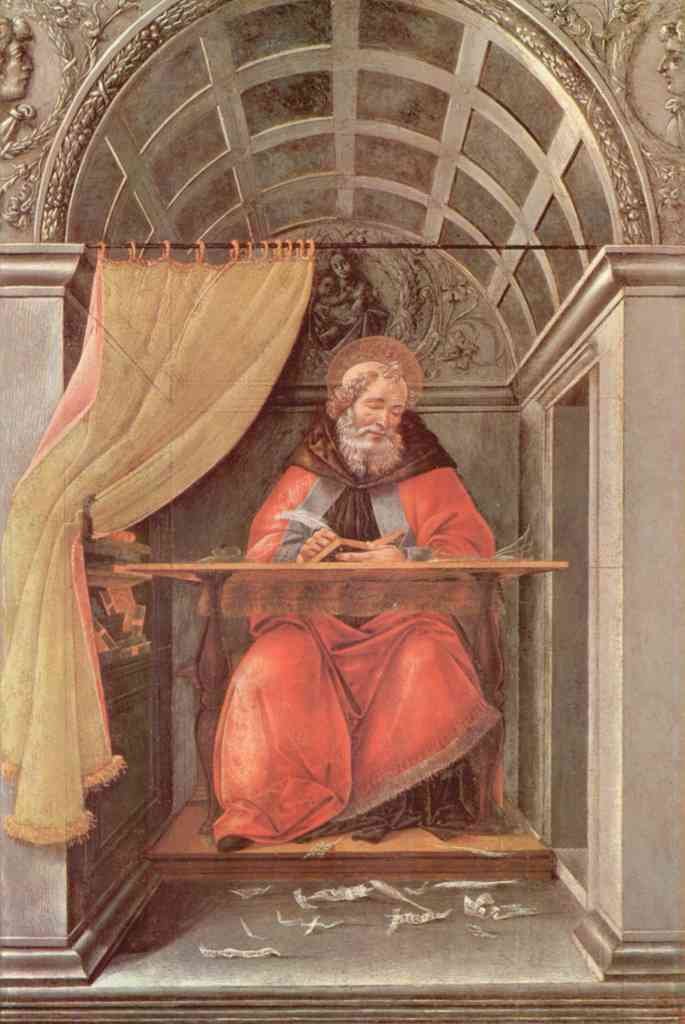 St Augustine In Exam Botticelli A4 Photo Print