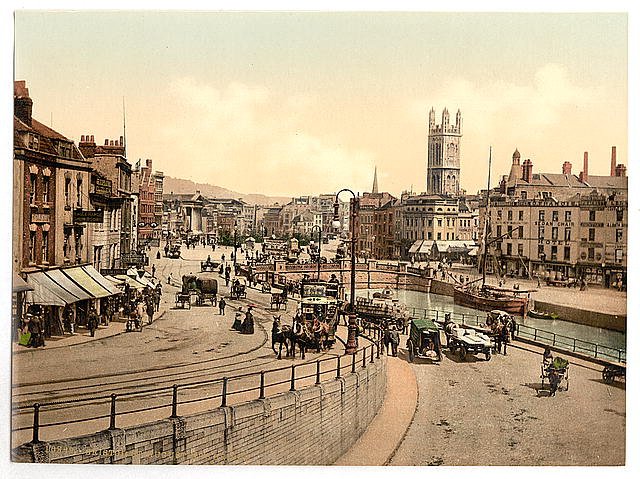 St Augustines Bridge Bristol Vintage A4 Photo Print