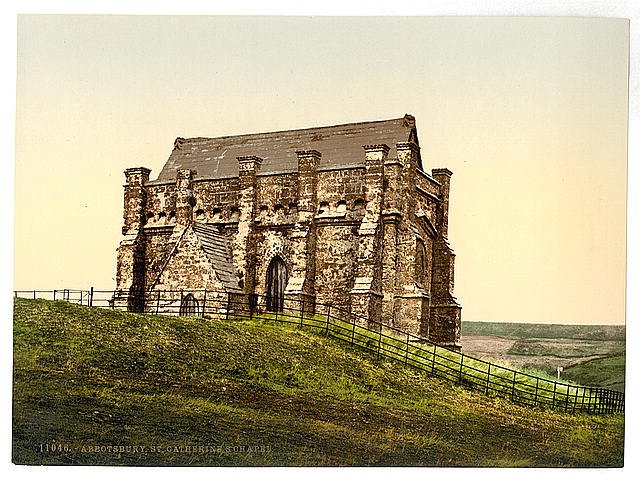 St Catherines Chapel Abbotsbury Vintage A4 Photo Print