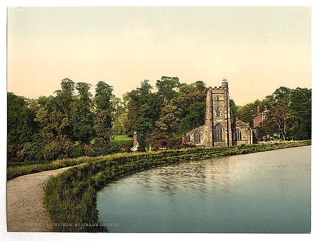 St Chads Church Lichfield Vintage A4 Photo Print