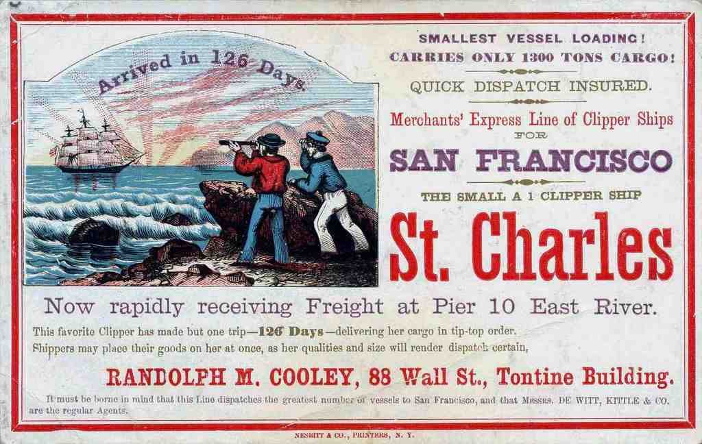 St Charles Clipper Advert Vintage A4 Photo Print