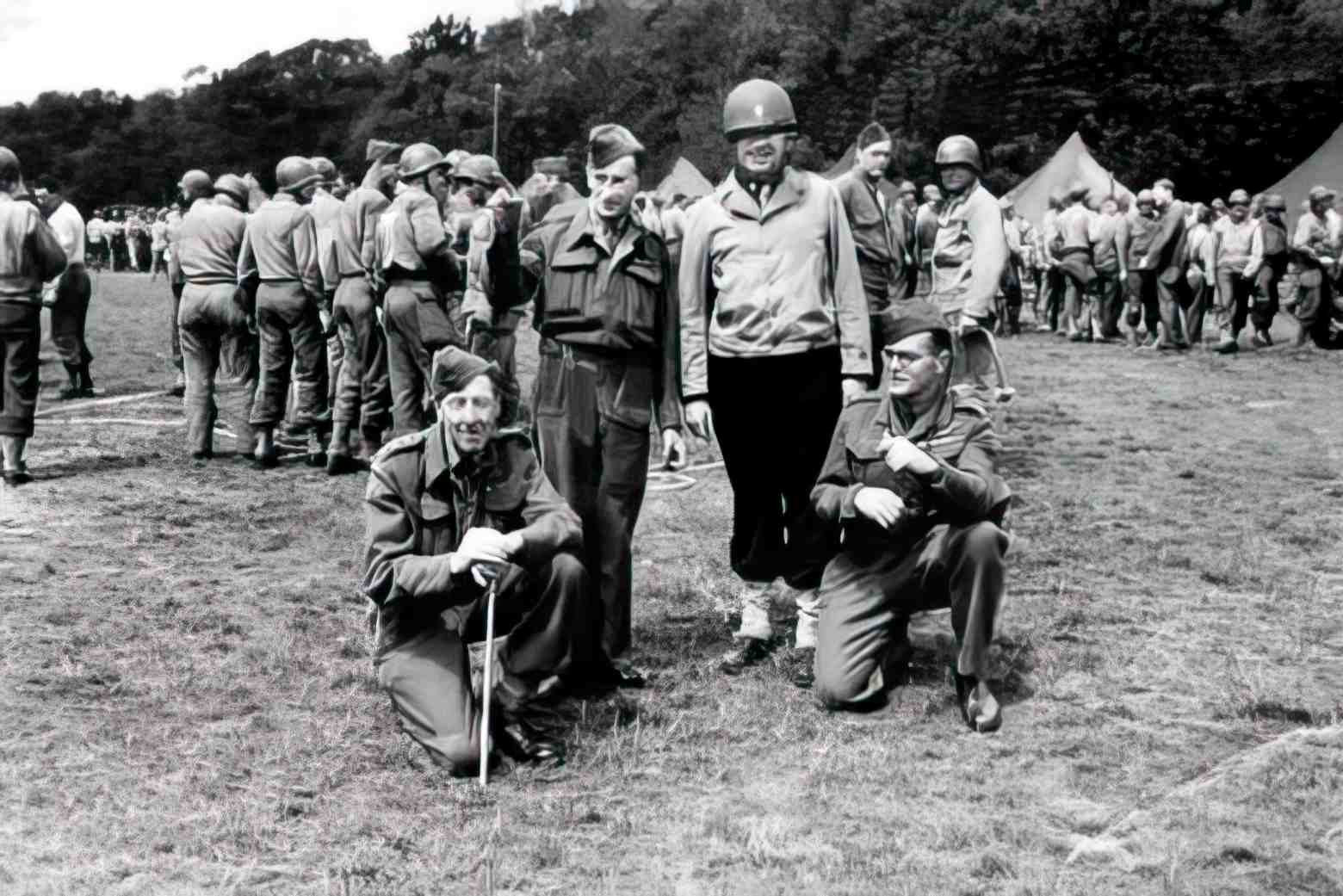 St Donats Castle American Forces 4th July 1944 Vintage A4 Photo Print