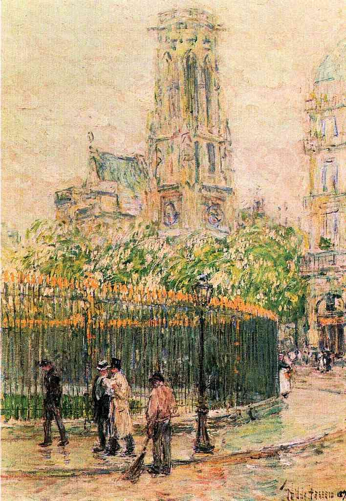 St Germain L Auxerrois Hassam Impressionism American A4 Photo Print