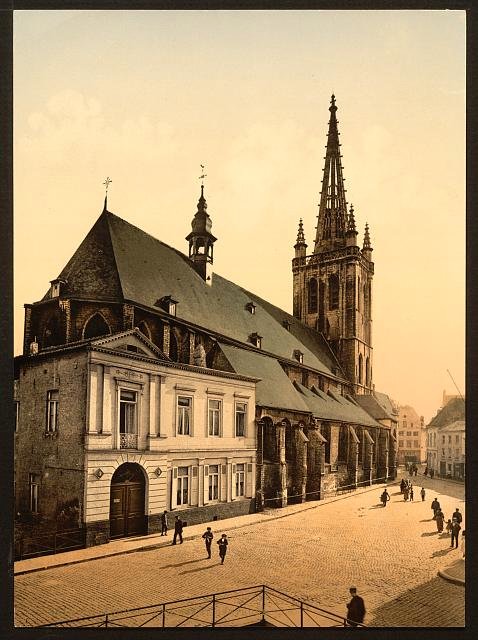 St Gertrude Church Louvain Vintage A4 Photo Print