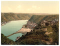 St Goar the Rhine Vintage A4 Photo Print