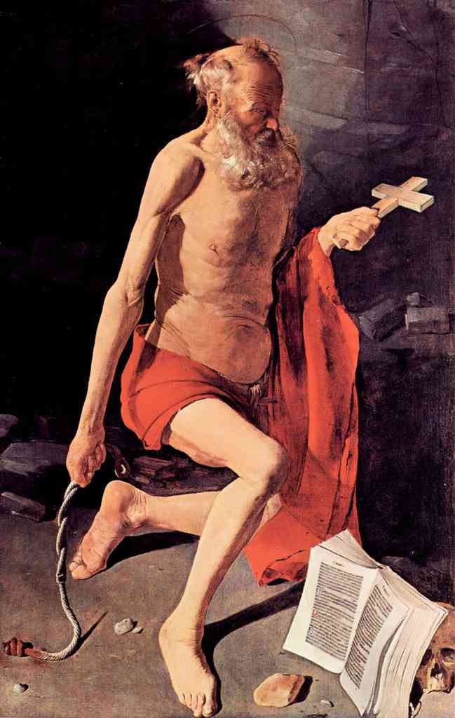 St Hieronymous La Tour A4 Photo Print