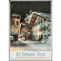 St Johann Tirol Austria Tourism Vintage Retro Advert Poster A4 Photo Print