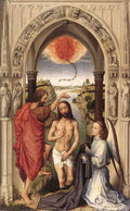 St John the Baptist Altarpiece central panel WGA A4 Photo Print