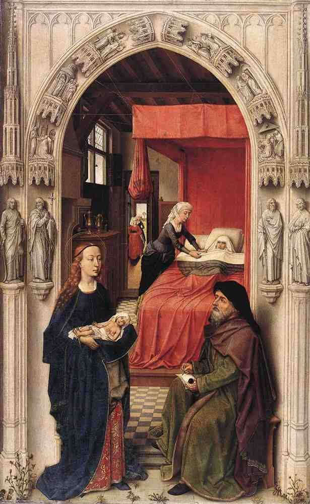 St John the Baptist Altarpiece left panel WGA A4 Photo Print