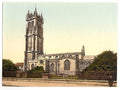 St Johns Church Glastonbury Vintage A4 Photo Print