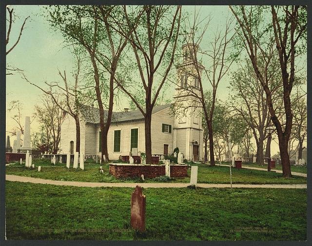 St Johns Church Richmond Virginia Vintage A4 Photo Print