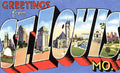St Louis Luggage Label Vintage A4 Photo Print
