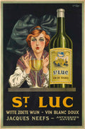 St Luc Wine Vintage Retro Advert Poster