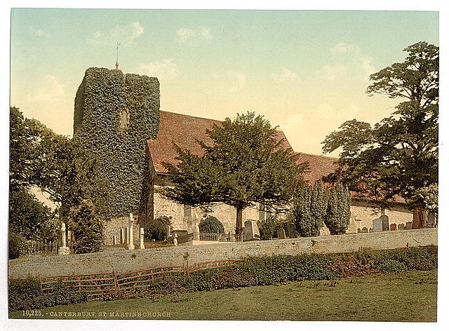 St Martins Church Canterbury Vintage A4 Photo Print