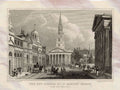 St Martins London England Shepherd 1827 Vintage A4 Photo Print