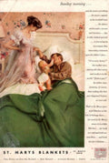 St Marys Blankets 1950s Vintage Retro Advert Poster