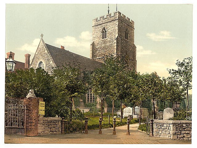 St Marys Church Folkestone Vintage A4 Photo Print
