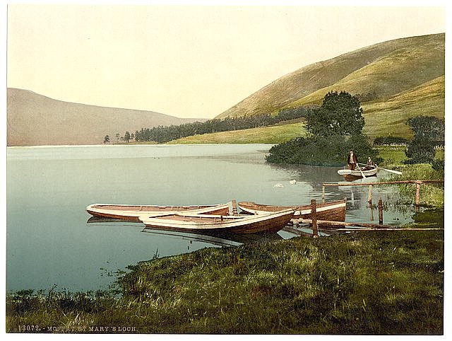 St Marys Loch Moffat Vintage A4 Photo Print