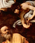St Matthew and the Angel detail Caravaggio A4 Photo Print
