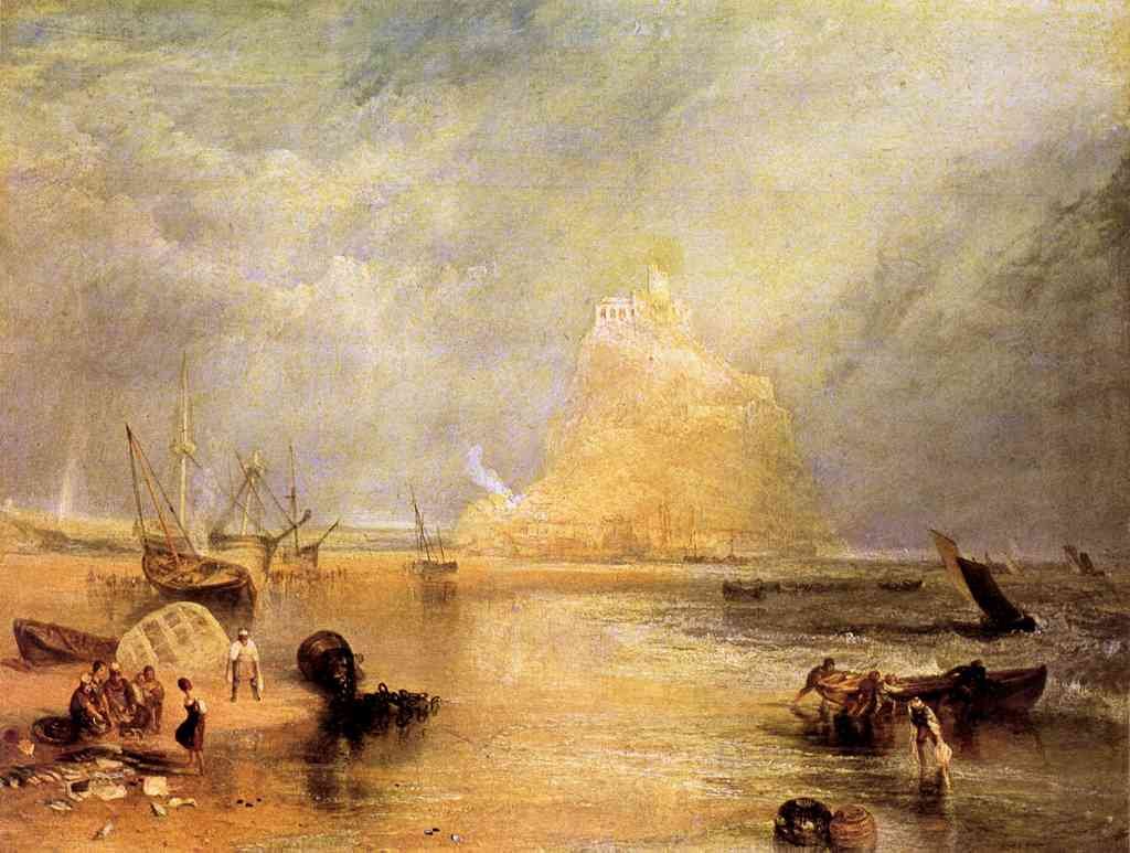 St Michaels Mount Cornwall Joseph Mallord Turner A4 Photo Print
