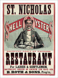 St Nicholas Shell Oyster Restaurant Vintage Retro Advert Poster A4 Photo Print