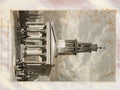 St Pancrass London England Shepherd 1827 Vintage A4 Photo Print