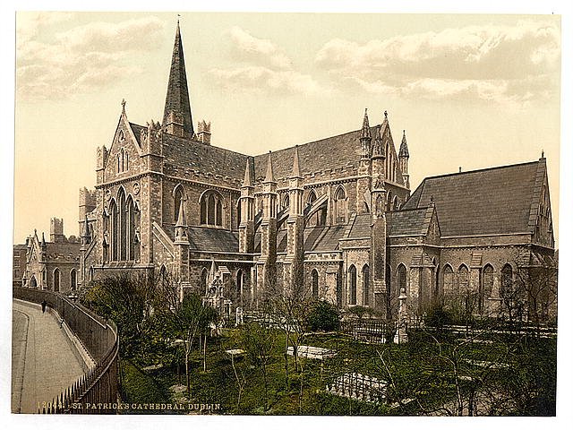 St Patricks Cathedral Dublin County Dublin Vintage A4 Photo Print