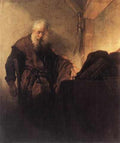 St Paul At His Writing Desk Wg A4 Photo Print