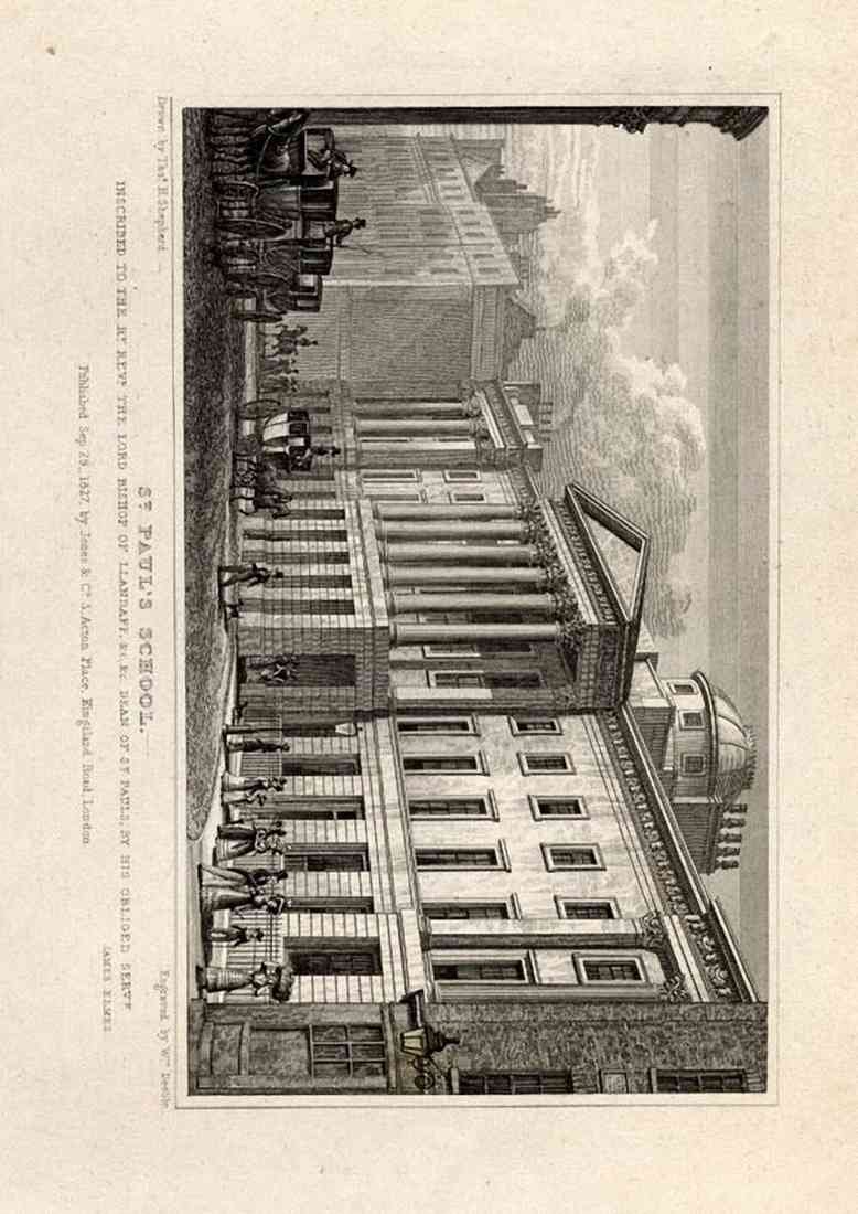 St PaulS School London England 1827 A4 Photo Print