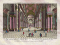 St Pauls Cathedral London Interior England Leizelt 1770 Vintage A4 Photo Print