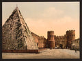 St Pauls Gate Rome Vintage A4 Photo Print