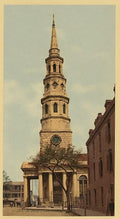 St Philips Church Charleston SC Vintage A4 Photo Print