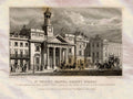 St Philips London England Shepherd 1827 Vintage A4 Photo Print
